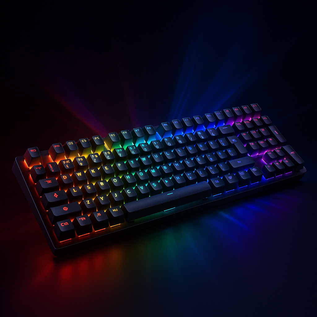 “מקלדת משנה משחק – מדויקת, שקטה ומוארת!”